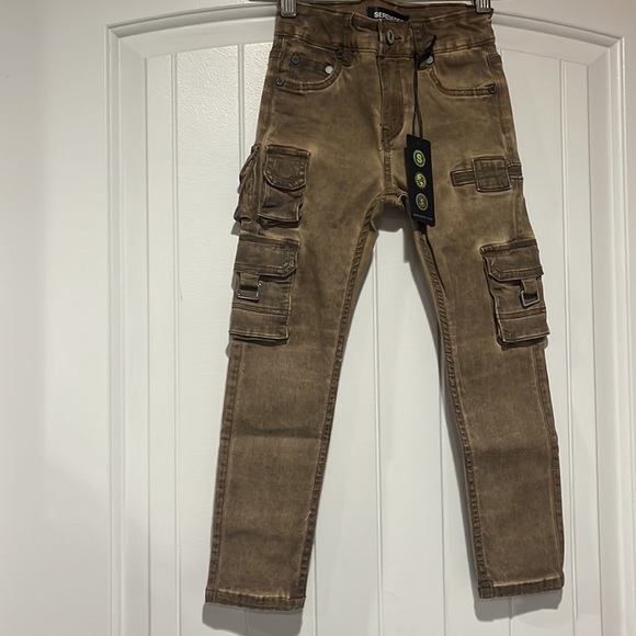 New with tag Tigers Eye Cargo  Jeans Serenede Size 6 Kids Denim . - Picture 8 of 15